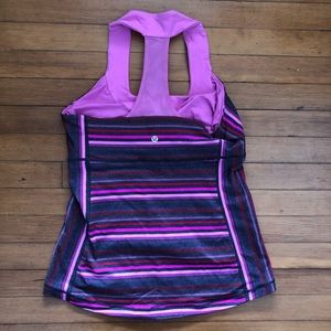 Lululemon T-Back Striped Tank